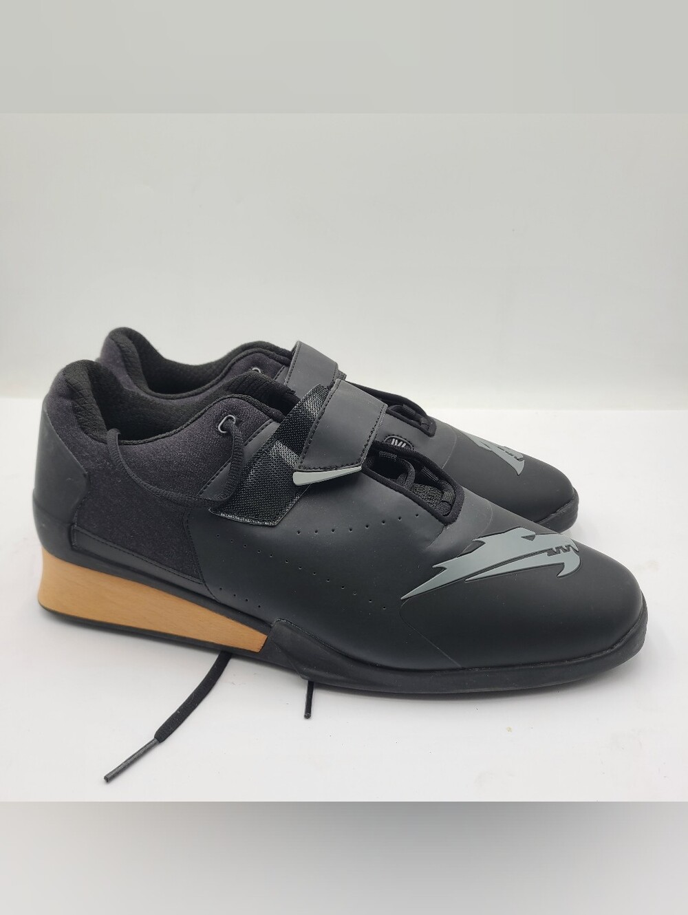 B46 Velaasa Strake Wooden Sole Weightlifting Mens Shoe Size US 14 Excellent
